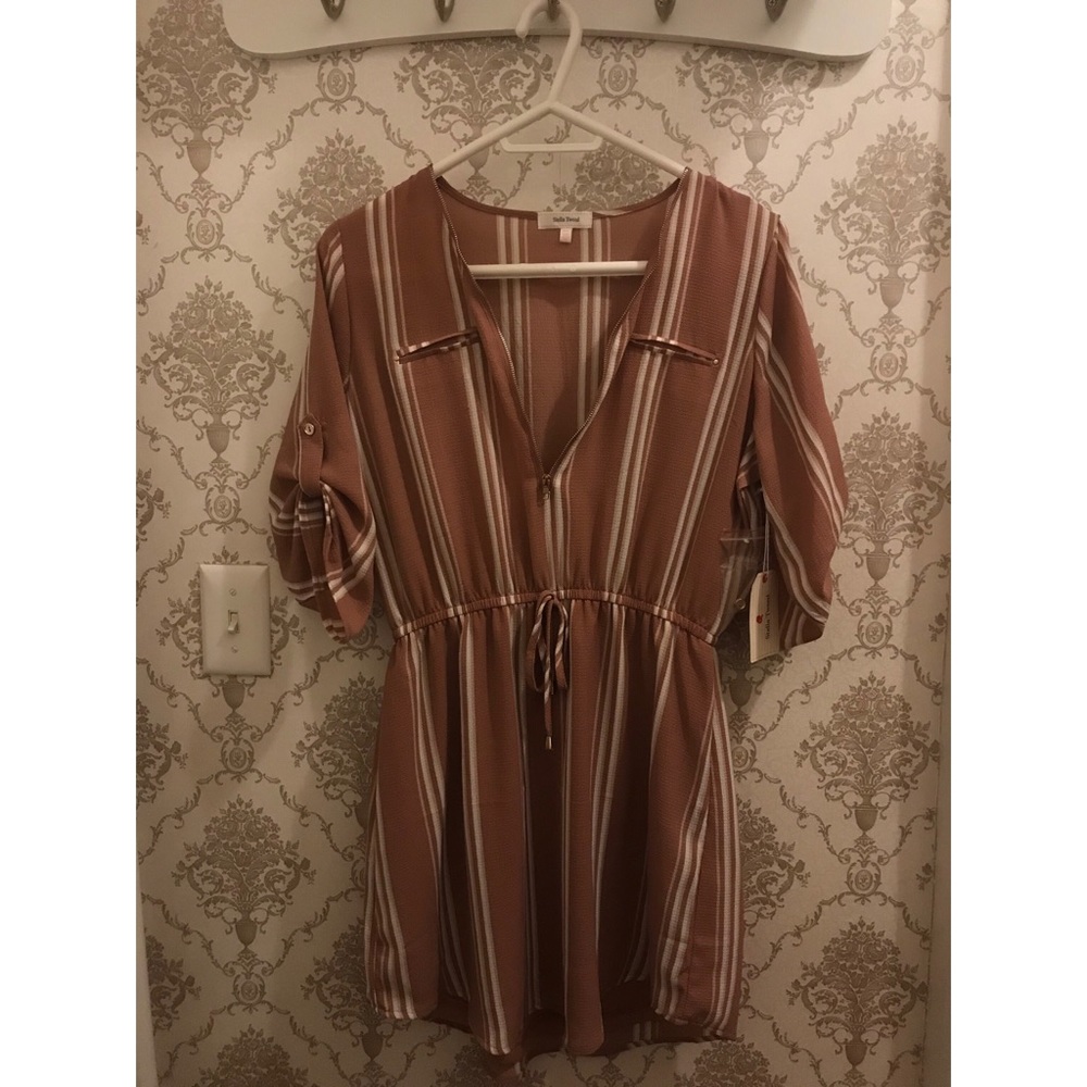 STELLA TWEED STRIPED DRESS (SIZE MEDIUM)
